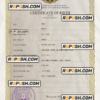 Somalia vital record birth certificate PSD template