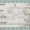 South Africa marriage certificate PSD template, completely editable