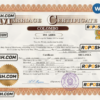Sri Lanka marriage certificate Word and PDF template, completely editable