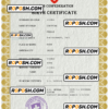 Switzerland vital record birth certificate PSD template