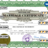 Switzerland marriage certificate Word and PDF template, completely editable
