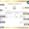 Togo marriage certificate Word and PDF template, fully editable