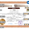 Uganda marriage certificate Word and PDF template, completely editable