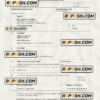 Ukraine birth certificate Word and PDF template, completely editable scan effect