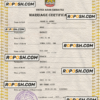 UAE marriage certificate PSD template, completely editable