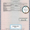 USA Rhode Island state birth certificate template in PSD format, fully editable