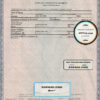 USA Rhode Island state birth certificate template in PSD format, fully editable