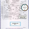 USA Tennessee state birth certificate template in PSD format, fully editable