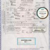 USA Tennessee state birth certificate template in PSD format, fully editable