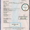 USA South Dakota state death certificate template in PSD format, fully editable