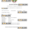 Venezuela vital record death certificate Word and PDF template