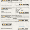United Kingdom vital record death certificate Word and PDF template