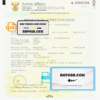 South Africa marriage certificate template in PSD format, fully editable