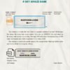 sky amaze bank universal multipurpose bank account reference template in Word and PDF format scan effect
