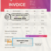 scheme theory universal multipurpose tax invoice template in Word and PDF format, fully editable