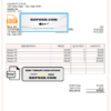 charge offer universal multipurpose tax invoice template in Word and PDF format, fully editable