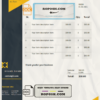 bio universal multipurpose tax invoice template in Word and PDF format, fully editable