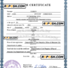 alliance vital record death certificate universal PSD template