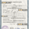 alliance vital record death certificate universal PSD template
