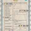 arms unity death universal certificate PSD template, completely editable