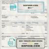 over cutely pay stub template in Word and PDF format scan effect