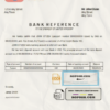 fine insight bank universal multipurpose bank account reference template in Word and PDF format scan effect