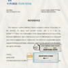 public flow bank universal multipurpose bank account reference template in Word and PDF format