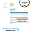 choose mystic universal multipurpose good-looking invoice template in Word and PDF format, fully editable