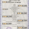 acute project universal marriage certificate PSD template, completely editable