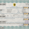 affection universal marriage certificate PSD template, completely editable scan effect