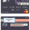amaze creative universal multipurpose bank mastercard debit credit card template in PSD format, fully editable