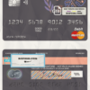 amaze creative universal multipurpose bank mastercard debit credit card template in PSD format, fully editable scan effect