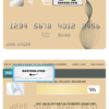 abstractaza universal multipurpose bank visa credit card template in PSD format, fully editable