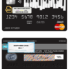 bay piano universal multipurpose bank mastercard debit credit card template in PSD format, fully editable