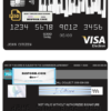 bay piano universal multipurpose bank visa electron credit card template in PSD format, fully editable