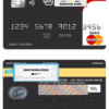 blackistic universal multipurpose bank mastercard debit credit card template in PSD format, fully editable