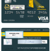 bright lighthouse universal multipurpose bank visa electron credit card template in PSD format, fully editable