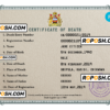 certificate dominate death universal certificate PSD template, completely editable