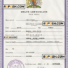 certificate expert vital record death certificate universal PSD template