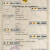 charm universal marriage certificate PSD template, fully editable