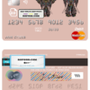 colored elephant multipurpose bank mastercard debit credit card template in PSD format, fully editable