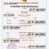 core tide universal birth certificate PSD template, fully editable