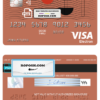 culture abstract universal multipurpose bank visa electron credit card template in PSD format, fully editable