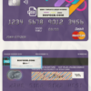 detail line universal multipurpose bank mastercard debit credit card template in PSD format, fully editable