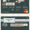 direct rocket universal multipurpose bank mastercard debit credit card template in PSD format, fully editable