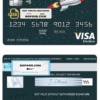 direct rocket universal multipurpose bank visa electron credit card template in PSD format, fully editable