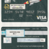 direct rocket universal multipurpose bank visa electron credit card template in PSD format, fully editable