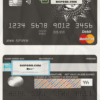 dragonella universal multipurpose bank mastercard debit credit card template in PSD format, fully editable