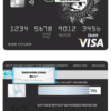 dragonella universal multipurpose bank visa credit card template in PSD format, fully editable