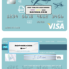 finesse ship universal multipurpose bank visa credit card template in PSD format, fully editable